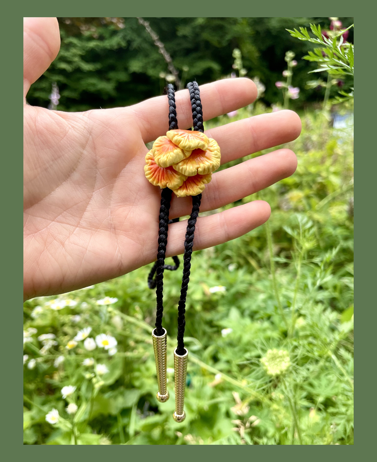Chicken of the Woods Bolo Tie