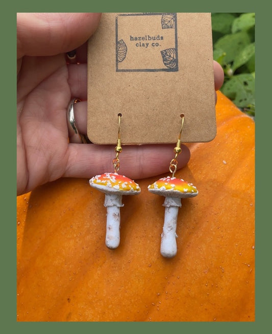 Amanita Muscaria Earrings