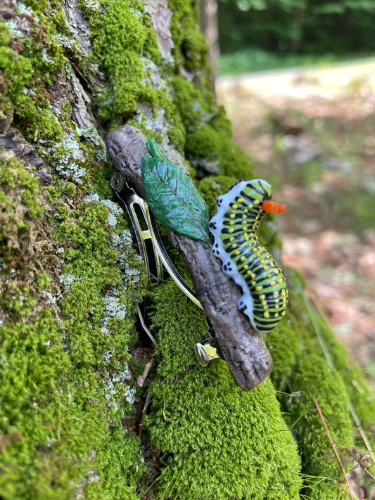 Swallowtail Caterpillar Hair Clip